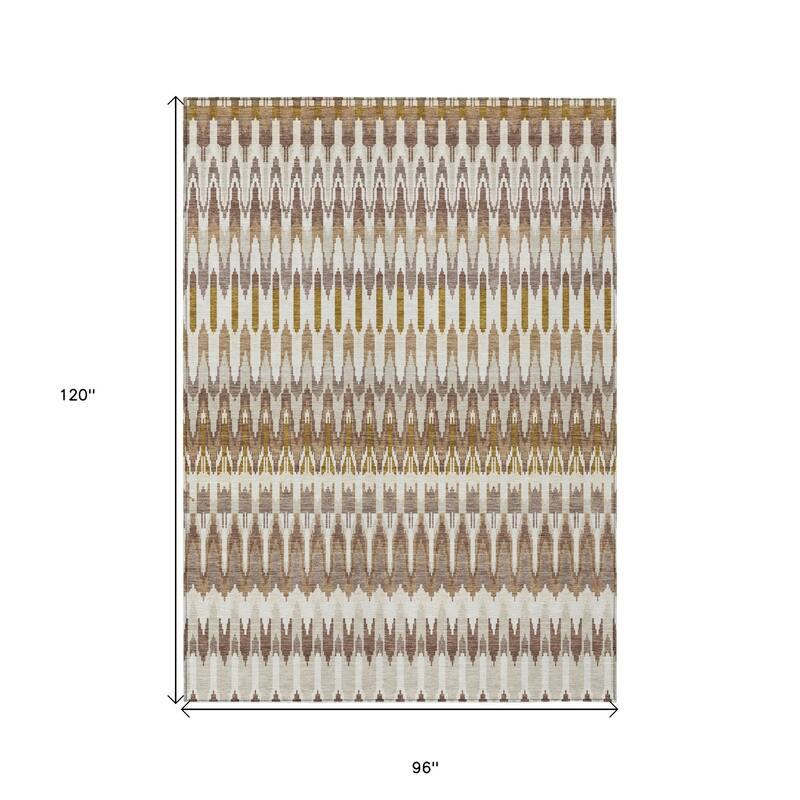 HomeRoots Southwestern Transitional Rectangle Outdoor Rug