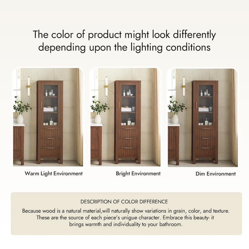 Shenzhen Solid Wood Bathroom Storage Cabinet