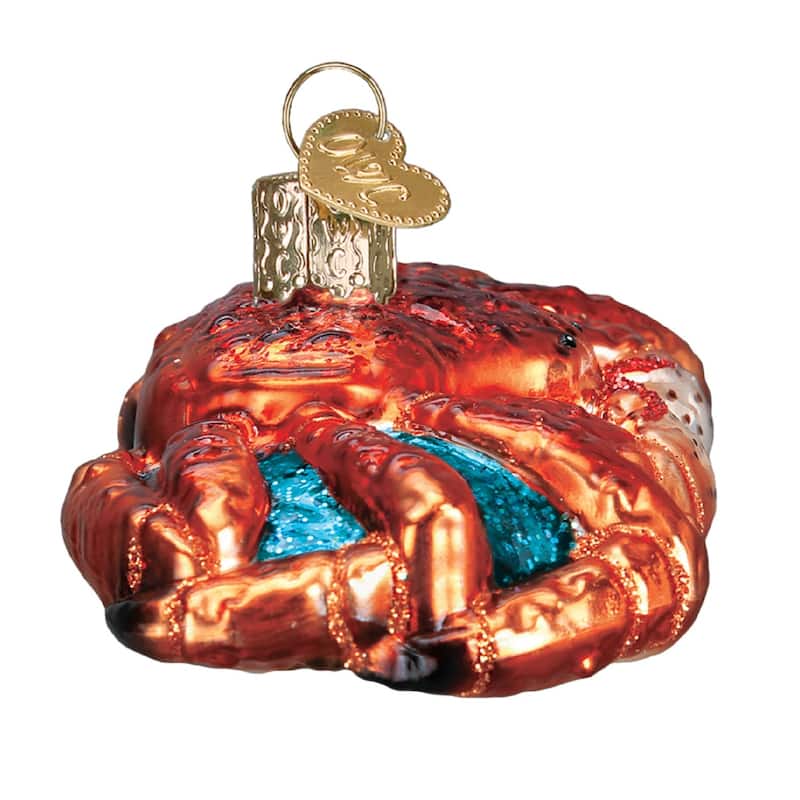 Old World Christmas King Crab Holiday Ornament Glass - Multi