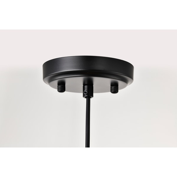 Matte Black Modern Nordic Style 1 Light Pendant Light with Natural Brown Origami Paper Shade Matte Black