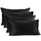 Nestl Solid Microfiber Soft Velvet Throw Pillow Cover (Set of 4)