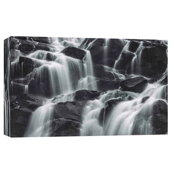 PTM Images 9-102123 PTM Canvas Collection 8" x 10" - "Cascade in the Dark" Giclee Waterfalls Art Print on Canvas