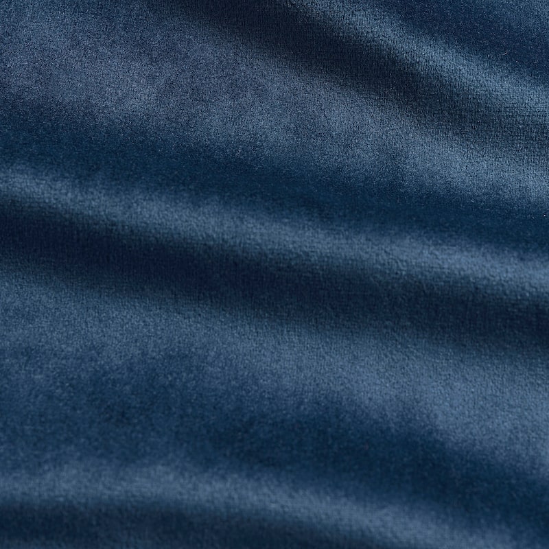 Exclusive Fabrics Basic Deluxe Velvet Curtains Pair - 2 Panels - Grommet Room Darkening Curtains