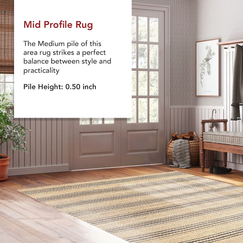 Sycamore Striped Jute Area Rug