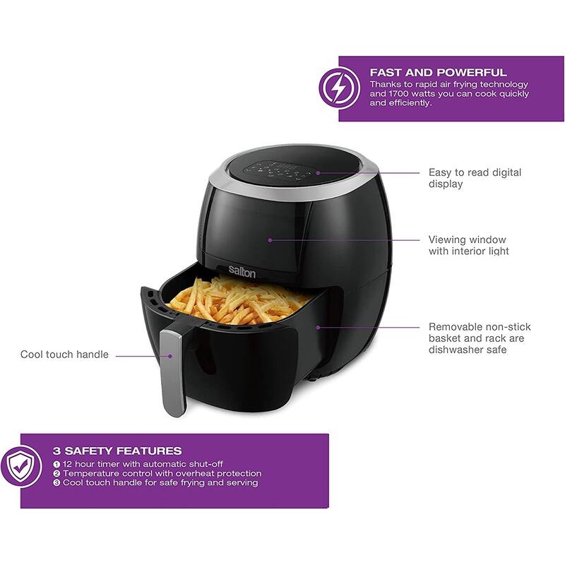 Salton Digital Viewing Window Air Fryer 8L Bed Bath & Beyond 36882805