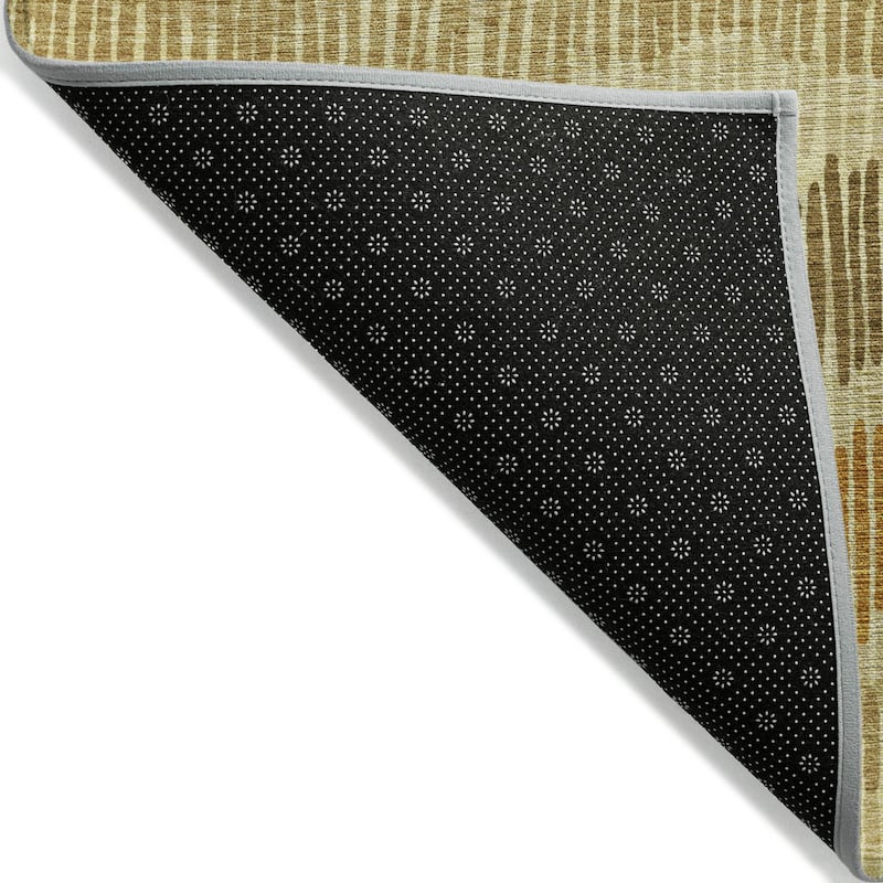 Machine Washable Indoor/ Outdoor Chantille Abstract Stripe Rug