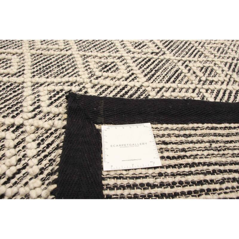 ECARPETGALLERY Braid weave Sienna Cream Wool Rug - 5'3 x 7'5