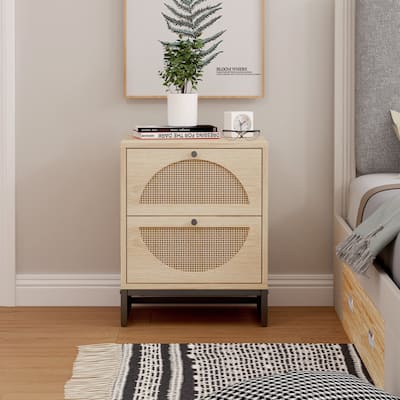 2 Drawer side table Nightstand Side Table Bedroom