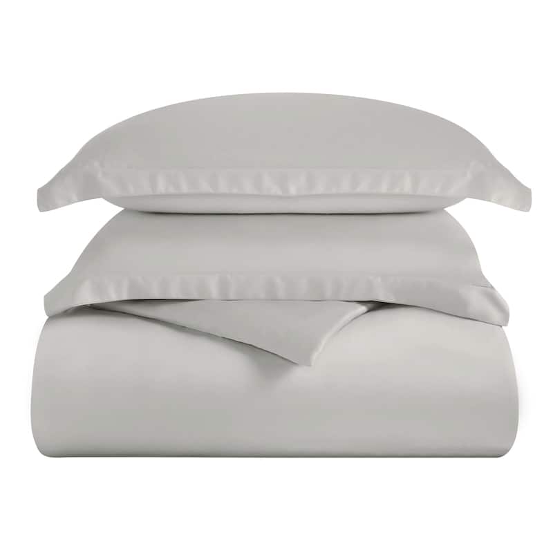 Superior Modal From Beechwood 400 Thread Count Solid Duvet Cover Set