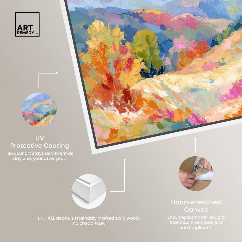 Colorful Valley II Canvas by Art Remedy