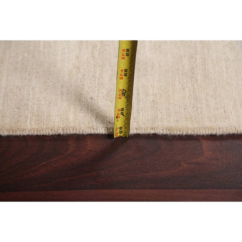 Vegetable Dye Moroccan Contemporary Area Rug Hand-knotted Wool Carpet - 6'5" x 9'9"