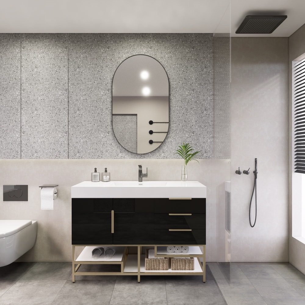 Noble 48" Free Standing Vanity with Reinforced Acrylic Sink