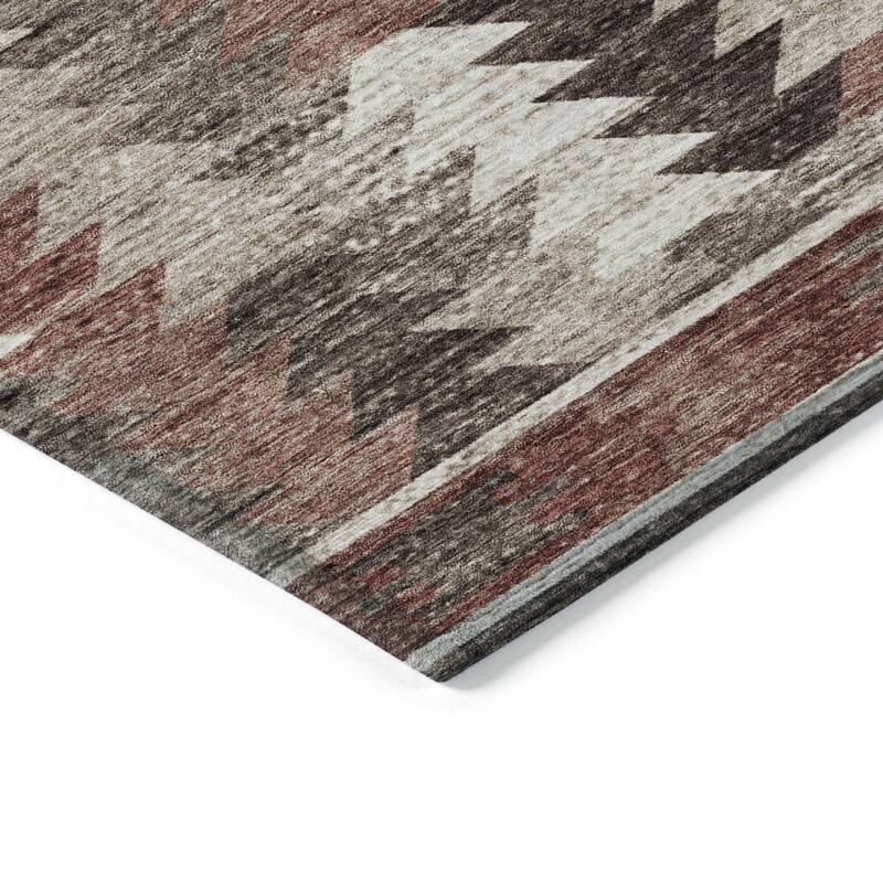 HomeRoots Southwestern Transitional Rectangle Outdoor Rug
