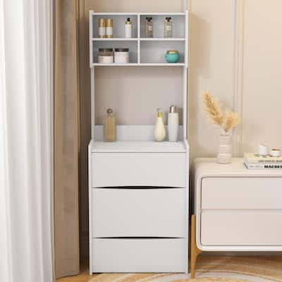 Dressing Table with Flip Top LED Illuminated Mirror