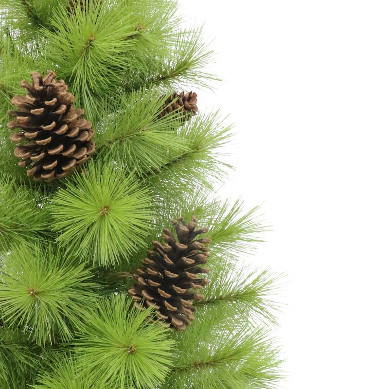 Puleo International 4.5' Pre-Lit Artificial Arkansas Pine Potted Tree