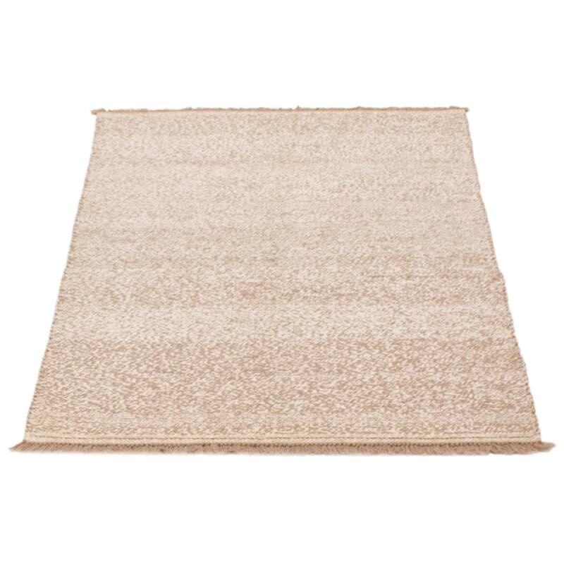 ECARPETGALLERY Flat-Weave Ankara Ivory Wool Kilim - 4'11 x 6'8