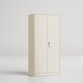 thumbnail image 2 of STANI 71 Inch Metal Storage Cabinet – 900lbs Capacity, 5 Adjustable Shelves, 2 Doors, Black 2 of 6