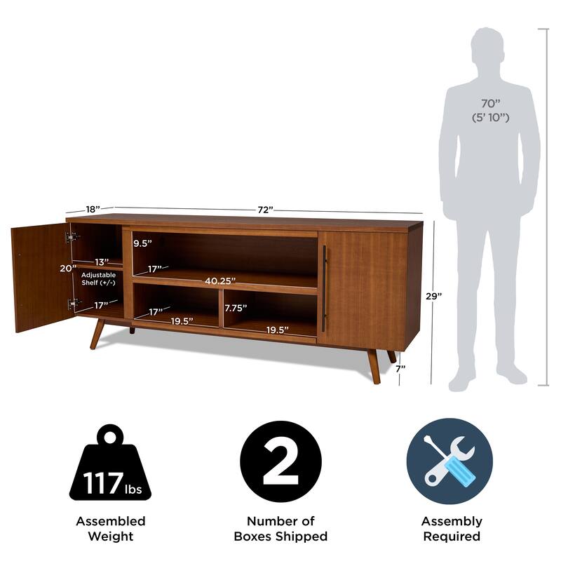 Morris 72" TV Stand by Real Flame