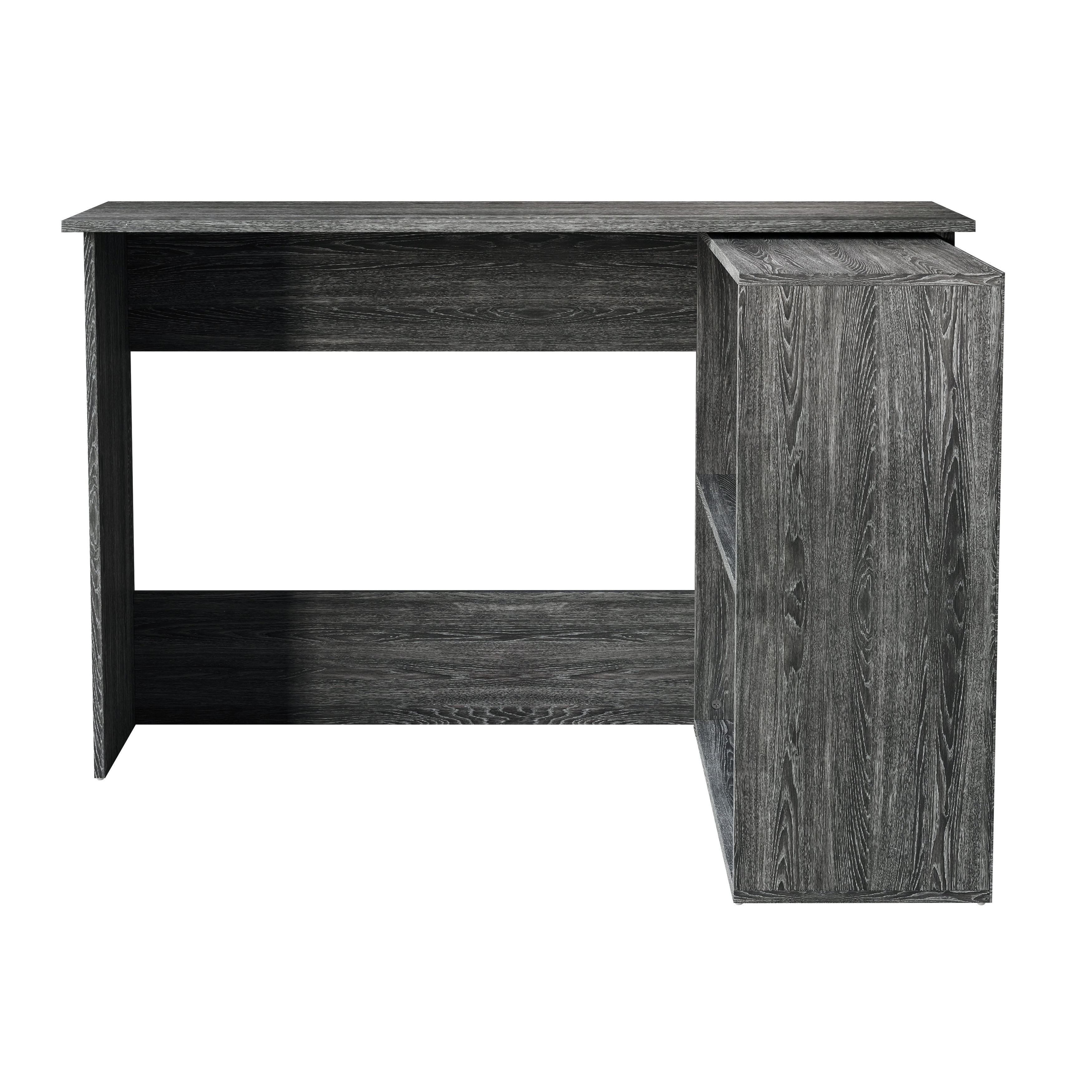 CraftPorch Contemporary L-Shape Writing Desk with Cabinet