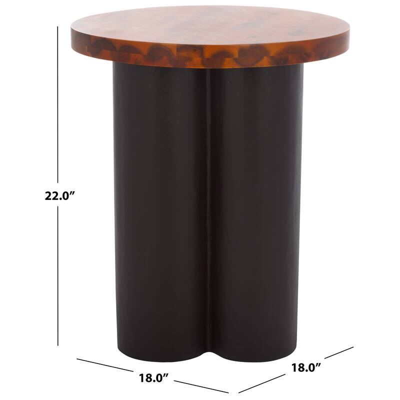 SAFAVIEH Home Benvolio Accent Table - 18"W x 18"D x 22"H