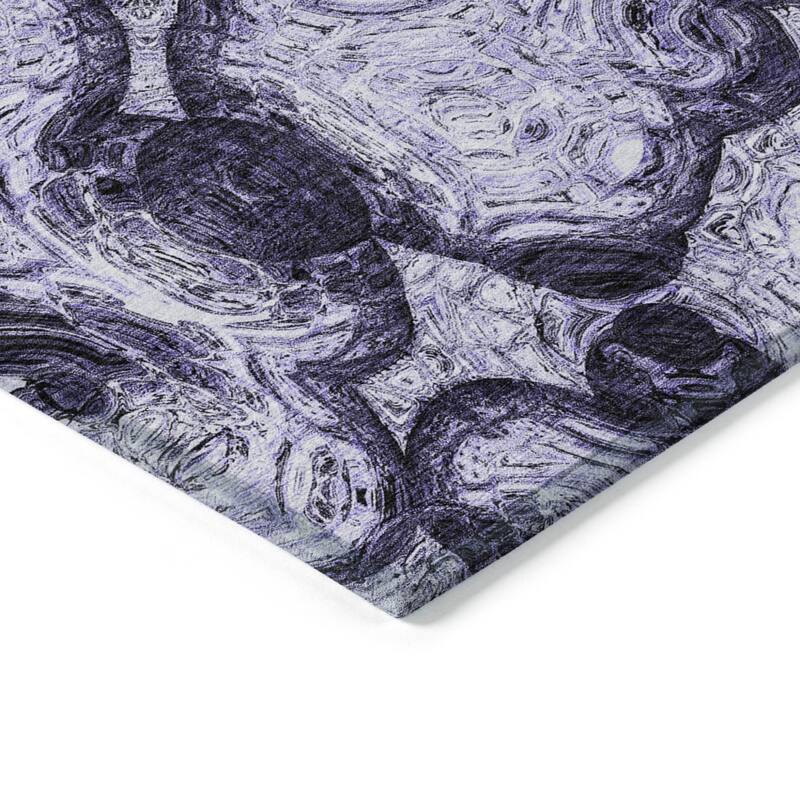HomeRoots Abstract Transitional Rectangle Outdoor Rug