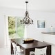 preview thumbnail 2 of 3, Adhafera 8 Light Candle Chandelier - S