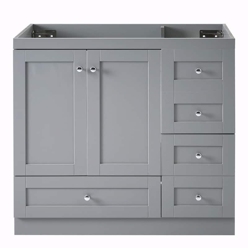 36-Inch Shaker Style Bathroom Vanity Cabinet with Sink