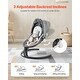 preview thumbnail 3 of 8, Portable Baby Swing for Newborns with Bluetooth Music and 5 Speeds Remote and Washable Seat