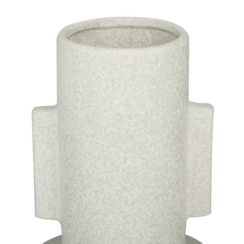 Ceramic Handmade Decorative Vase - White - CosmoLiving by Cosmopolitan