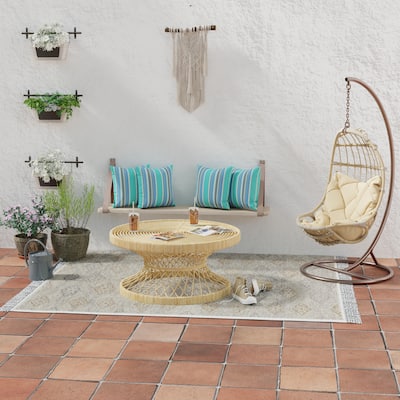 Sunbrella 16" x 16" Blue Stripe Outdoor Throw Pillow - Set of 2 - 16'' L x 16'' W x 4'' H