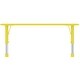preview thumbnail 4 of 5, Adjustable Height Kids Table For Toddler Child Children Preschool Daycare School Wood Activity Chrome Wave Shape Yellow