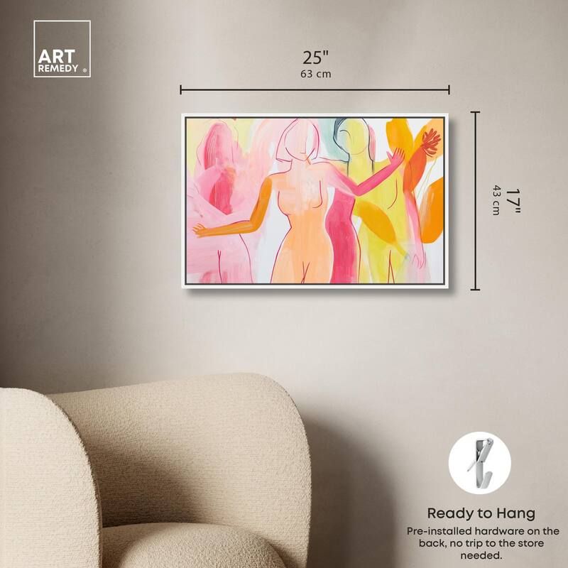 Three Graces Canvas by Art Remedy