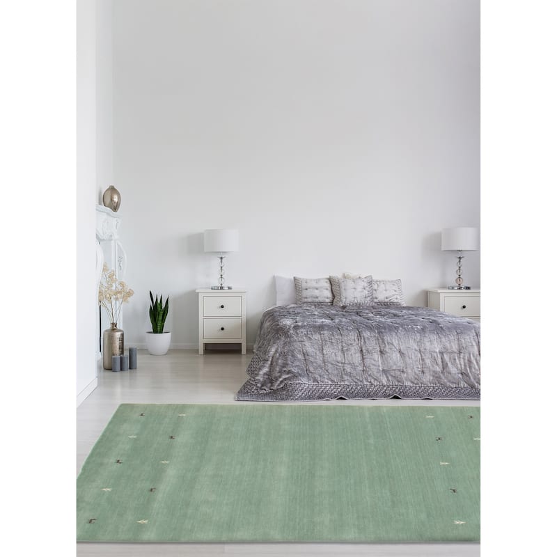 Kashkuli Gabbeh Blue Rug 5'3" x 7'5" - 5'3 x 7'5