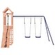 preview thumbnail 12 of 15, vidaXL Swing Set Outdoor Backyard Wooden Playground Equipment for Kids Age 3-8