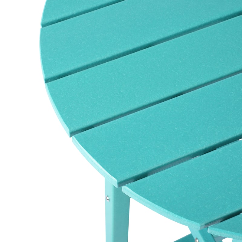 Laguna Hdpe All Weather Outdoor Patio 24" Round Counter Bistro Table
