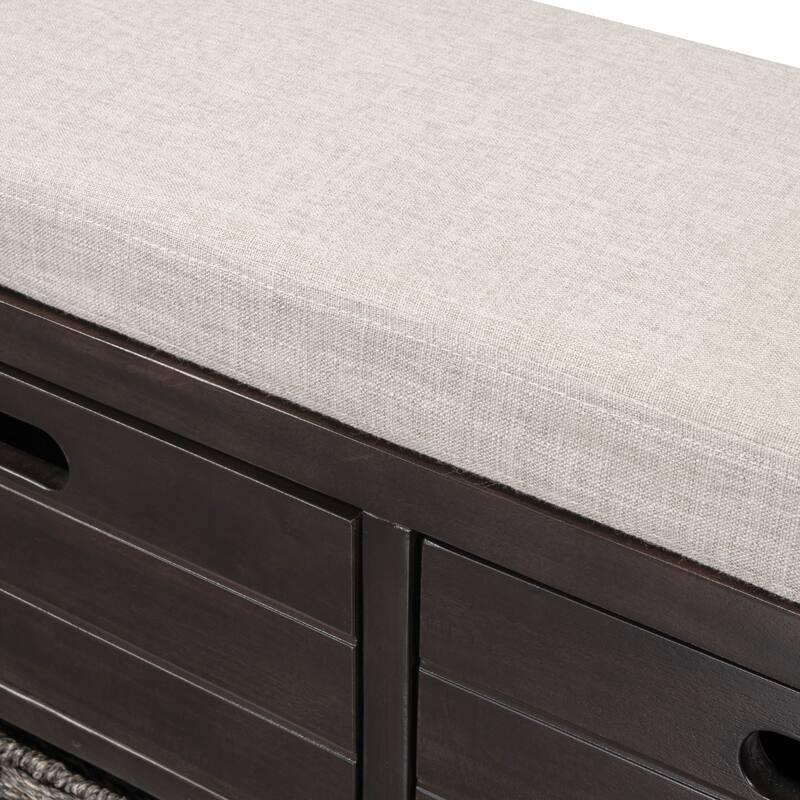 Storage Bench with Removable Cushion