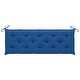 preview thumbnail 9 of 10, vidaXL 3-Seater Patio Bench with Cushion 59.1" Solid Eucalyptus Wood - 59.1" x 23.6" x 35"