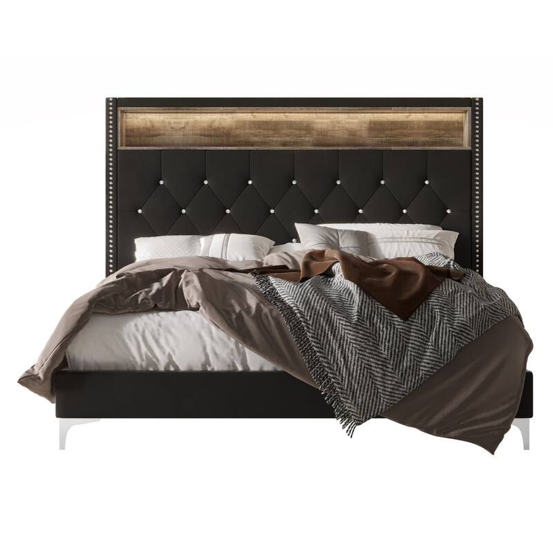 Javan Upholstered Panel Bed