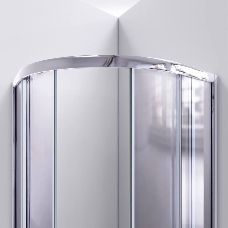 DreamLine Prime 38 in. x 38 in. x 76 3/4 in. H Shower Enclosure, Shower Base and Acrylic Backwall Kit - 38" x 38"
