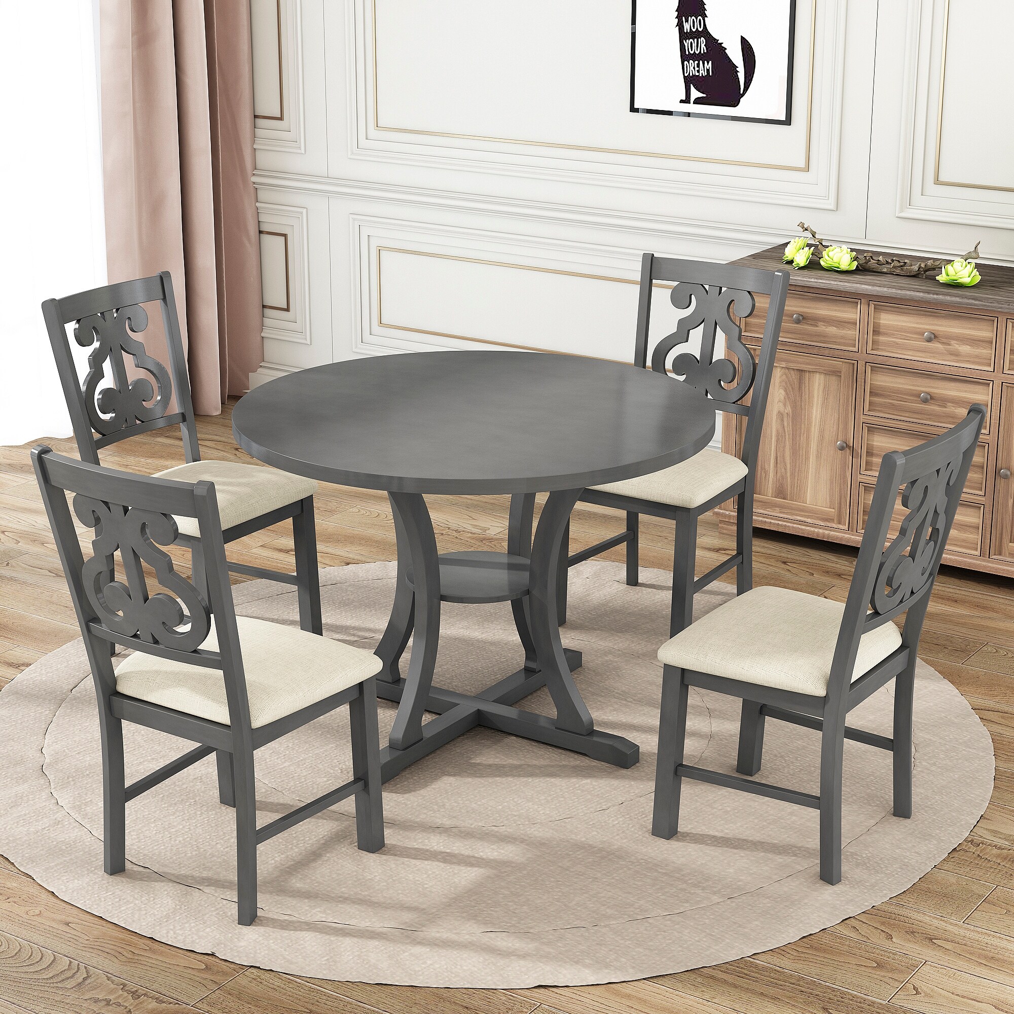 Fabric chairs hotsell for kitchen table