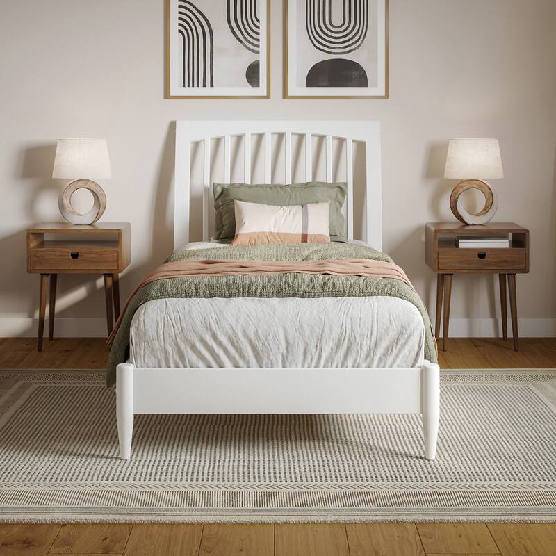 Orleans Solid Wood Low Profile Sleigh Platform Bed