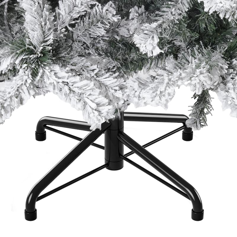 6ft Pre-lit Artificial Flocked Pencil Kingswood Fir Christmas Trees