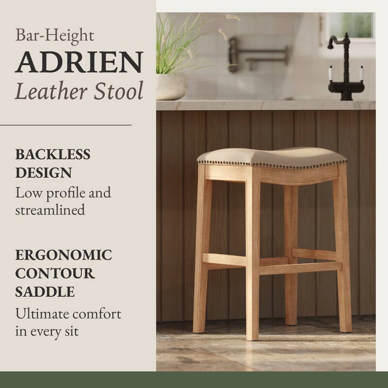Maven Lane Adrien Saddle Kitchen Dining Stool
