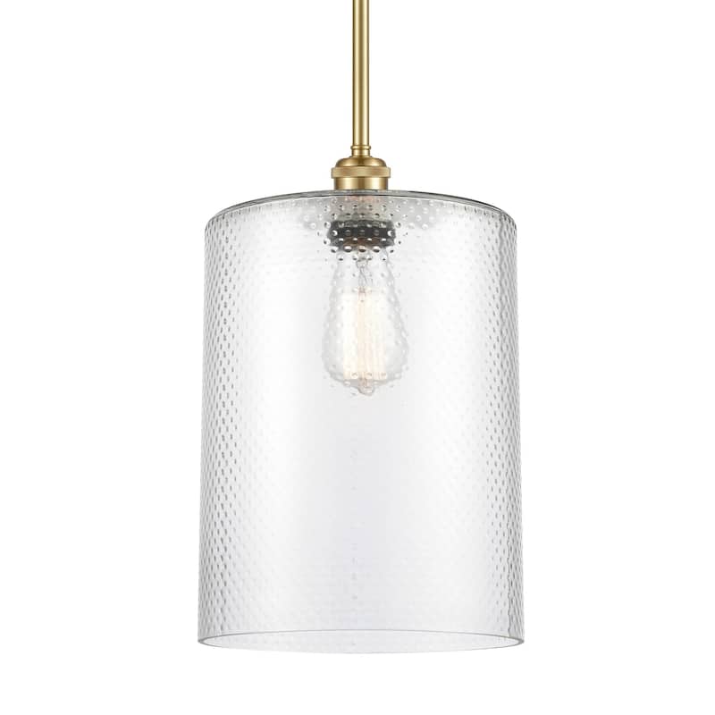 Innovations Lighting 516-1S-14-9-L Cobbleskill Pendant Cobbleskill 9" - Clear / Satin Gold