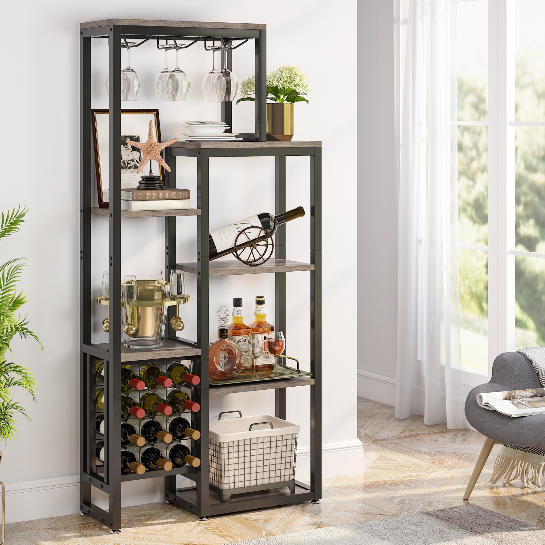 freestanding wine cabinet