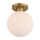 preview thumbnail 4 of 2, Minka Lavery 2995 Fenton 10" Wide Semi-Flush Globe Ceiling Fixture
