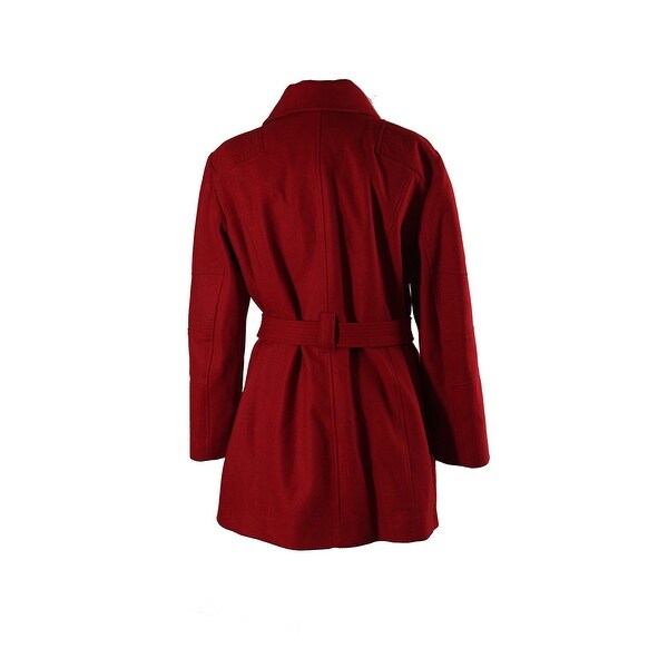 michael michael kors petite asymmetrical belted coat