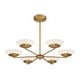 preview thumbnail 8 of 6, Minka Lavery 3946 Solara 6 Light 36" Wide LED Chandelier with Faux