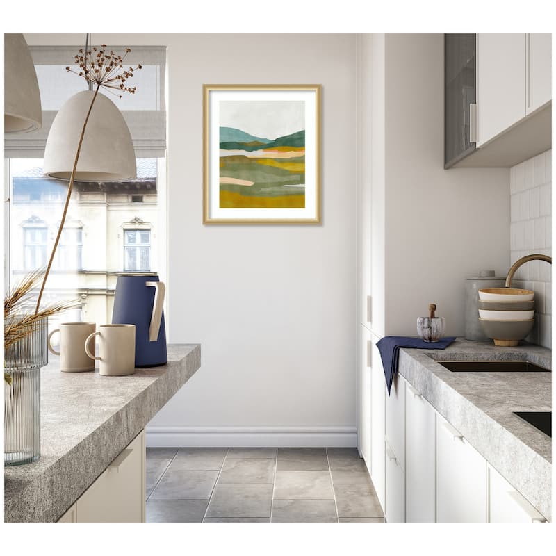 Kate and Laurel Framed Art Vibrant Abstract by Nikita Jariwala