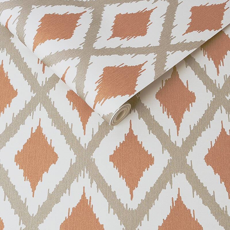 Ikat Rust Wallpaper - N/A